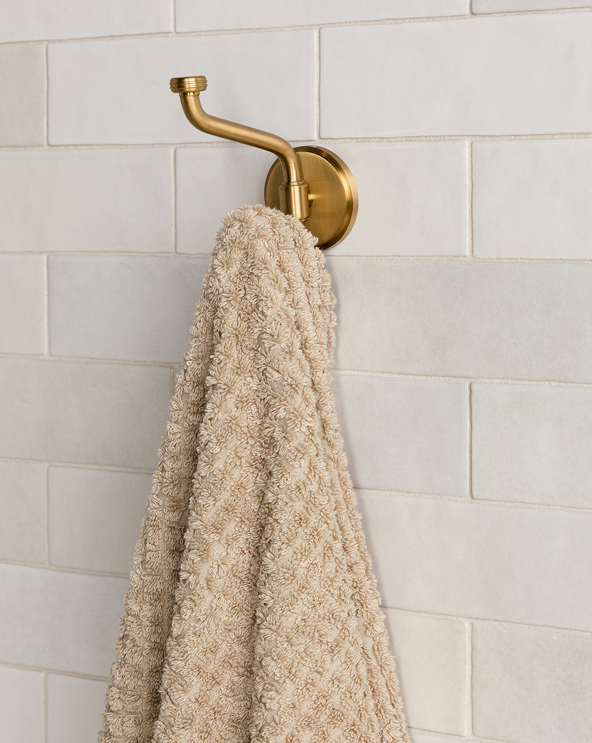 Crochet double en laiton Kent
